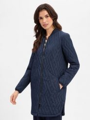 Soyaconcept® Płaszcz pikowany Kobiety niebieski, L. Niebieskie płaszcze l, bez wzorów, eleganckie, bez kaptura. Za 449.95 zł.