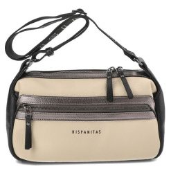 Beżowa Modna Damska Listonoszka Hispanitas. Brązowe listonoszki Hispanitas, bez wzorów, ze skóry ekologicznej, na ramię, bez dodatków. Za 359.99 zł.
