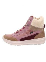 Legero Skórzane botki zimowe "Sprinter" w kolorze jasnoróżowym rozmiar: 37,5. Różowe botki Legero, bez wzorów, z gore-texu, bez obcasa, bez zapięcia. Za 244.22 zł.