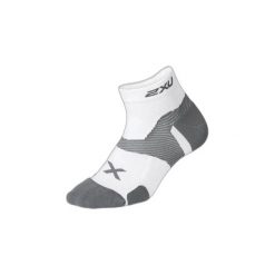 Skarpety 1-4 2XU Vectr Cushion. Białe skarpetki 2XU, bez wzorów, z lycry. Za 86.85 zł.
