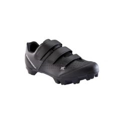 Buty na rower MTB XC 100. Czarne buty trekkingowe ROCKRIDER, z nylonu, bez zapięcia. Za 199.99 zł.
