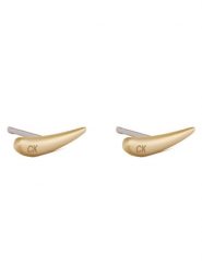 Calvin Klein Kolczyki 35000345 Złoty. Żółte kolczyki Calvin Klein, metalowe. Za 199.99 zł.