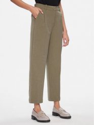Vero Moda Spodnie materiałowe Britney 10299824 Beżowy Tapered Fit. Brązowe spodnie materiałowe Vero Moda, bez wzorów, z materiału. Za 109.99 zł.