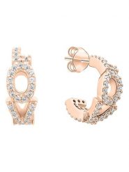 Tamaris Kolczyki-półkreole z cyrkoniami rozmiar: onesize. Kolczyki Tamaris, z cyrkonią, srebrne. Za 152.99 zł.