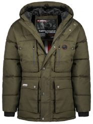 ANAPURNA Parka "Albertana" w kolorze khaki rozmiar: XXL. Brązowe płaszcze ANAPURNA, xxl, z aplikacjami, bez kaptura. Za 267.92 zł.