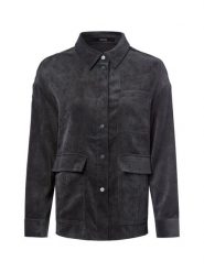 Someday Damska bluzka koszulowa - Zortea Kobiety Sztruks szary jednolity, 36. Szare bluzki someday., bez wzorów, ze sztruksu, eleganckie, bez kołnierzyka, bez ramiączek. Za 499.95 zł.