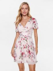 Liu Jo Sukienka letnia CA3429 T8885 Różowy Regular Fit. Czerwone sukienki Liu Jo, bez wzorów, z syntetyku, bez kołnierzyka, bez ramiączek. Za 679.99 zł.