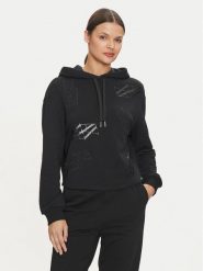 Armani Exchange Bluza 6DYM81 YJFZZ 42AQ Czarny Regular Fit. Czarne bluzy Armani Exchange, s, bez wzorów, z bawełny, bez kaptura. Za 339.99 zł.