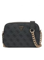 Guess Torebka Noelle II HWBG96 72140 Szary. Szare kopertówki Guess, z aplikacjami, ze skóry, wizytowe, bez dodatków. Za 549.99 zł.