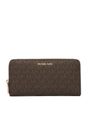 MICHAEL Michael Kors Portfel Jet Set 32F5GJ6T7B Brązowy. Brązowe portfele MICHAEL Michael Kors, bez wzorów, ze skóry. Za 589.99 zł.