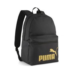 Plecak PUMA Phase PUMA Black Gold No.1 Logo. Czarne plecaki Puma, bez wzorów, bez dodatków. Za 69.00 zł.