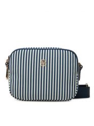 Tommy Hilfiger Torebka Poppy Summer Camera Bag AW0AW17231 Granatowy. Niebieskie listonoszki Tommy Hilfiger, bez wzorów, z materiału, bez dodatków. Za 249.99 zł.