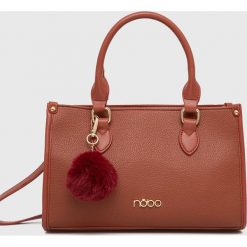 Nobo torebka kolor brązowy. Brązowe shopper bag NOBO, bez wzorów, na ramię, bez dodatków. W wyprzedaży za 174.99 zł.