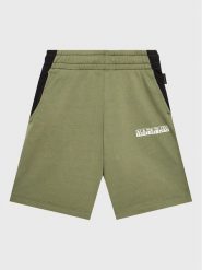 Napapijri Szorty materiałowe Pinta NP0A4GX8 M Zielony Regular Fit. Zielone szorty Napapijri, bez wzorów, z bawełny. Za 249.99 zł.