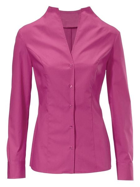 Heine Bluzka w kolorze różowym rozmiar: 48. Różowe bluzki Heine, bez wzorów, z bawełny, bez kołnierzyka, bez ramiączek. Za 118.56 zł.