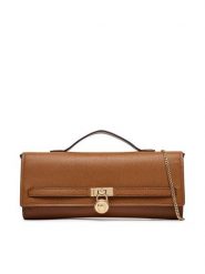 MICHAEL Michael Kors Torebka 30F5GHMC8L Brązowy. Brązowe kopertówki MICHAEL Michael Kors, bez wzorów, ze skóry, bez dodatków. Za 1,019.00 zł.