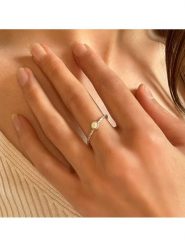 Les Petites Précieuses Srebrny pierścionek z diamentami rozmiar: 54. Szare pierścionki Les Petites Précieuses, z diamentem, srebrne. Za 198.10 zł.