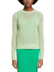 ESPRIT Sweter w kolorze zielonym rozmiar: M. Zielone swetry Esprit, m, bez wzorów, z bawełny, bez ramiączek. Za 83.62 zł.