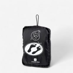 Torba fitness worek na odzież Domyos. Czarna torby sportowe Decathlon, bez wzorów, z materiału. Za 27.99 zł.