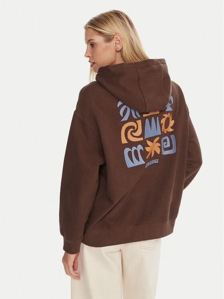 Quiksilver Bluza EQWFT03189 Brązowy Regular Fit. Brązowe bluzy Quiksilver, xl, bez wzorów, z bawełny, bez kaptura. Za 189.99 zł.