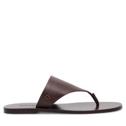 Japonki Gino Rossi. Brązowe japonki Gino Rossi, bez wzorów. Za 179.99 zł.