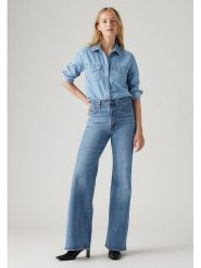 Levi's Dżinsy - Comfort fit - w kolorze niebieskim rozmiar: W25/L34. Niebieskie jeansy Levi's, l, z aplikacjami, klasyczne, z podwyższonym stanem. Za 262.91 zł.