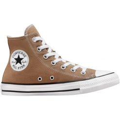 Buty sportowe Converse Chuck Taylor All Star Canvas. Brązowe buty treningowe Converse, bez wzorów, bez zapięcia. Za 490.00 zł.