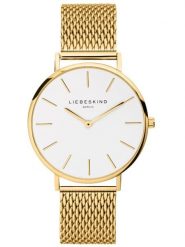 Liebeskind Zegarek kwarcowy w kolorze złoto-białym rozmiar: onesize. Białe, analogowe zegarki Liebeskind, ze stali. Za 307.46 zł.