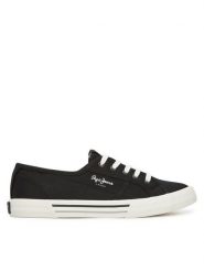 Pepe Jeans Tenisówki Brady Basic W PLS31287 Czarny. Czarne trampki Pepe Jeans, bez wzorów, z jeansu, bez zapięcia. Za 199.99 zł.