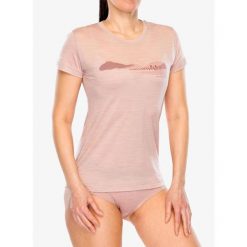 Koszulka merino damska Sensor Merino Air Hills SS Tee. Czerwone t-shirty sportowe Sensor, bez wzorów, bez ramiączek. Za 277.99 zł.