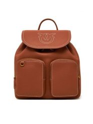 PINKO Plecak Carrie Backpack PE 25 PLTT 104351 A1LF Brązowy. Brązowe plecaki Pinko, bez wzorów, ze skóry, bez dodatków. Za 1,469.00 zł.