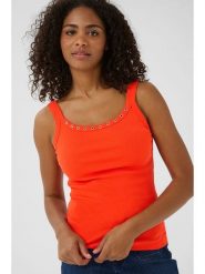 Kaffe Top w kolorze pomarańczowym rozmiar: L. Pomarańczowe topy Kaffe, l, bez wzorów, bez kołnierzyka, bez ramiączek. Za 56.99 zł.