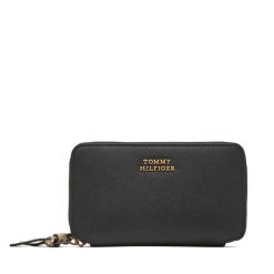 Portfel Tommy Hilfiger. Czarne portfele Tommy Hilfiger, bez wzorów. Za 289.99 zł.
