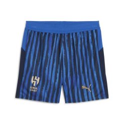 Młodzieżowe szorty KIDSUPER × AL-HILAL SFC PUMA Blue Intense Club Navy. Niebieskia szorty Puma, bez wzorów, młodzieżowe. Za 179.00 zł.