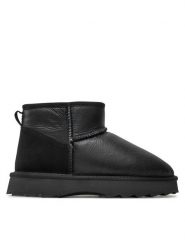 EMU Australia Śniegowce Sharky Micro Town W13154 Czarny. Czarne śniegowce Emu Australia, bez wzorów, ze skóry, bez zapięcia. Za 579.99 zł.