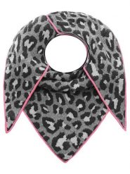 Zwillingsherz Chusta trójkątna w kolorze szaro-czarnym z dodatkiem wełny - 200 x 100 cm rozmiar: onesize. Czarne chusty Zwillingsherz, bez wzorów, z materiału. Za 210.81 zł.