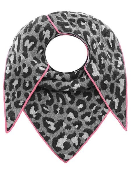 Zwillingsherz Chusta trójkątna w kolorze szaro-czarnym z dodatkiem wełny - 200 x 100 cm rozmiar: onesize. Czarne chusty Zwillingsherz, bez wzorów, z materiału. Za 167.28 zł.