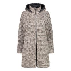 Płaszcz damski z kapturem CMP. Białe płaszcze CMP, bez wzorów, z tkaniny, eleganckie, z kapturem. Za 813.05 zł.