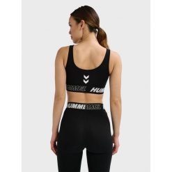 Damskie biustonosze sportowe Hummel TE Maja (x2). Czarne biustonosze sportowe Hummel, bez wzorów, z bawełny, na fitness i siłownię. Za 140.00 zł.