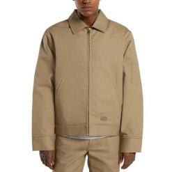 Kurtka DICKIES LINED EISENHOWER Beżowy. Brązowe kurtki Dickies, s, bez wzorów, z tkaniny, bez kaptura. Za 222.99 zł.