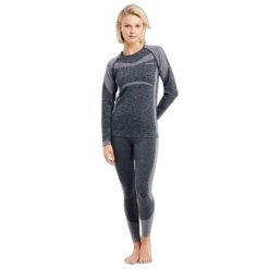 Bielizna termoaktywna damska Protest Prtkombu. Szara bielizna termoaktywna damska Protest, bez wzorów, bez ramiączek. Za 239.99 zł.