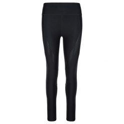 Damskie legginsy do biegania KILPI GEARS-W. Czarne legginsy Kilpi, bez wzorów, z nylonu, sportowe. Za 215.49 zł.