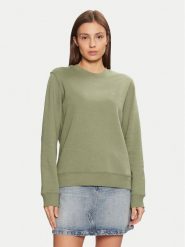 Tommy Jeans Bluza DW0DW19959 Zielony Regular Fit. Zielone bluzy Tommy Jeans, m, bez wzorów, z bawełny, bez ramiączek, bez kaptura. Za 179.99 zł.