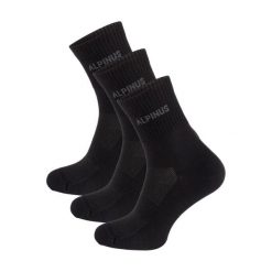 Skarpety trekkingowe dla dorosłych Alpinus Alpamayo 3-pack czarne. Czarne skarpetki Alpinus, bez wzorów. Za 70.97 zł.