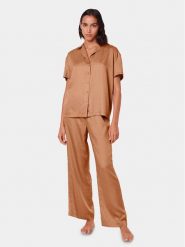 Triumph Spodnie piżamowe Silky Sensuality 10218287 Brązowy Relaxed Fit. Brązowe piżamy Triumph, bez wzorów, z lyocellu, bez kołnierzyka, bez ramiączek. Za 209.99 zł.