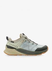 Buty turystyczne damskie AKU Omnia V-Light GTX. Niebieskie trekkingi Aku, bez wzorów, z gore-texu, bez zapięcia, rowerowe, gore-tex. Za 588.49 zł.