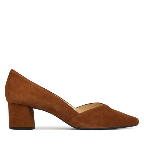 Czółenka HÖGL. Brązowe czółenka Högl, bez wzorów, bez obcasa, bez zapięcia. Za 699.99 zł.