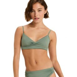Stanik bikini typu bralette dla Kobiety BEACH CLASSICS Zielony. Zielone bikini Roxy, bez wzorów, z elastanu. Za 159.99 zł.