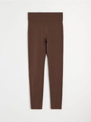 Legginsy sportowe Active - brązowy. Brązowe legginsy Sinsay, bez wzorów, sportowe. Za 39.99 zł.