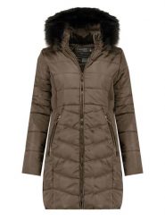 Canadian Peak Parka "Armonica" w kolorze beżowym rozmiar: S. Brązowe płaszcze Canadian Peak, s, bez wzorów, bez kaptura. Za 250.35 zł.